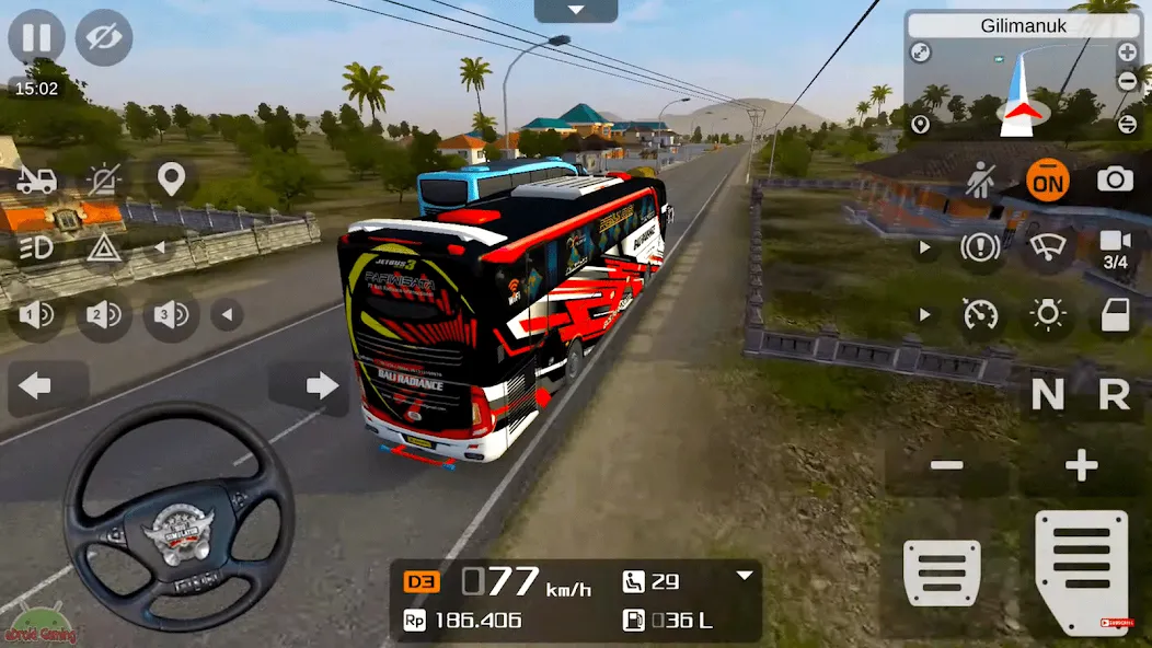 Coach Tourist Bus City Driving  [МОД Много монет] Screenshot 1