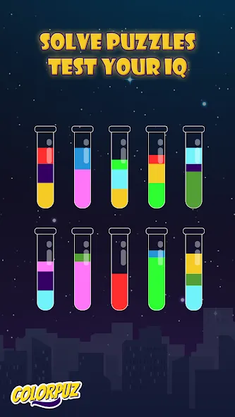 Colorpuz - Water Sort Puzzle (Колорпаз)  [МОД Много денег] Screenshot 4