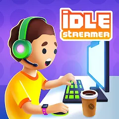 Скачать взлом Idle Streamer - Tuber game (Айдл стример)  [МОД Бесконечные монеты] на Андроид