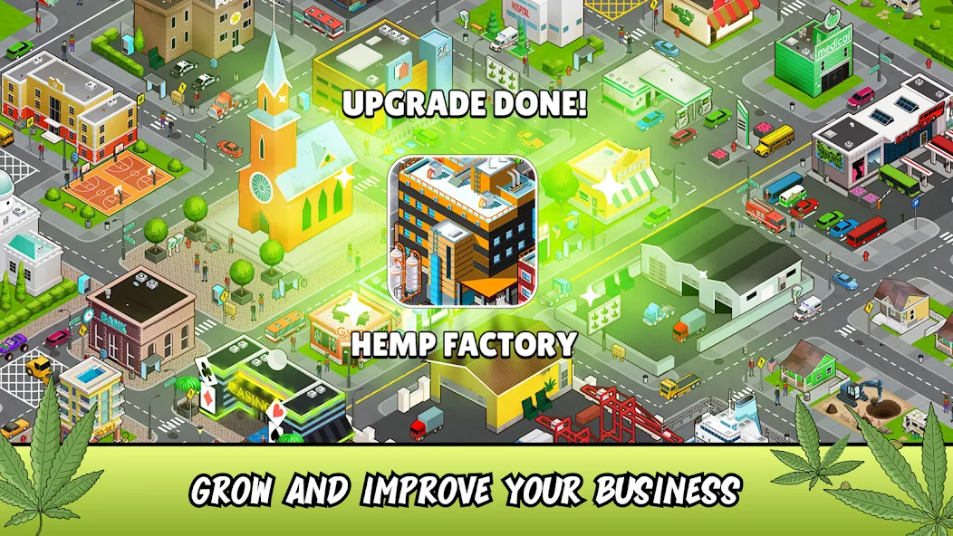 Weed City - Hemp Farm Tycoon (Уид Сити)  [МОД Много денег] Screenshot 4