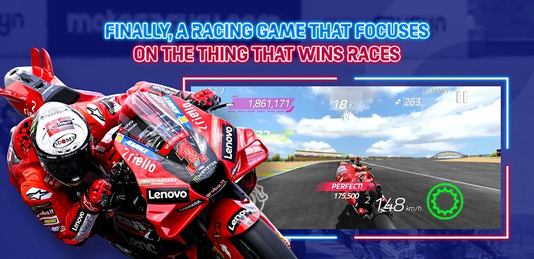 MotoGP Racing '23  [МОД Бесконечные монеты] Screenshot 1