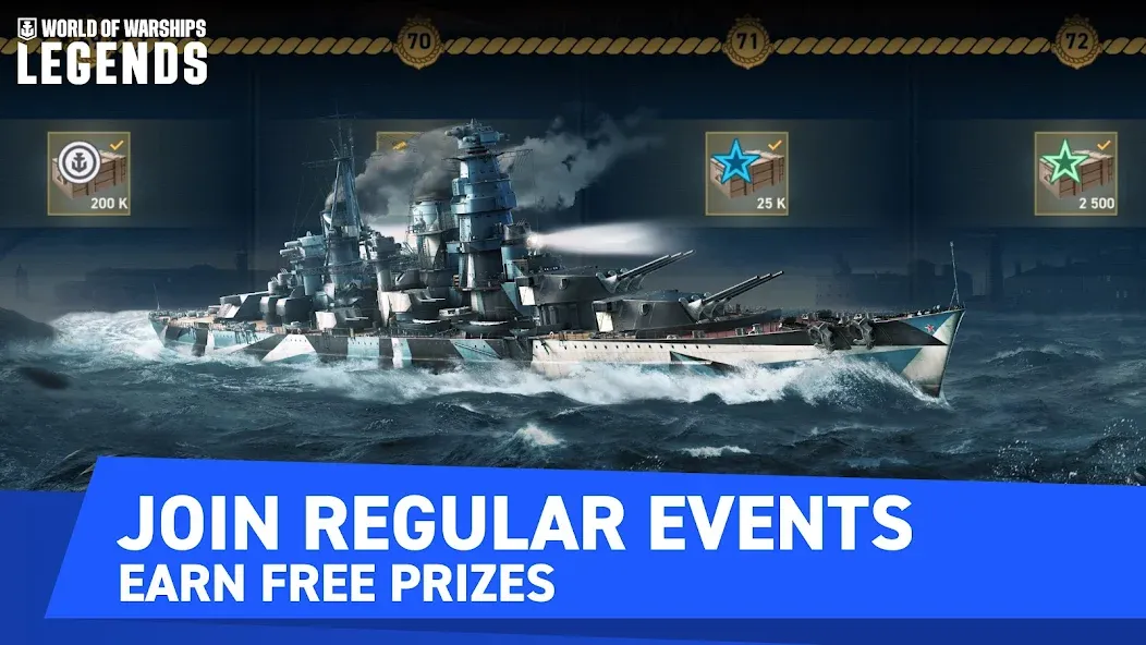 World of Warships Legends PvP (Ворлд оф Варшипс Легендс)  [МОД Mega Pack] Screenshot 3