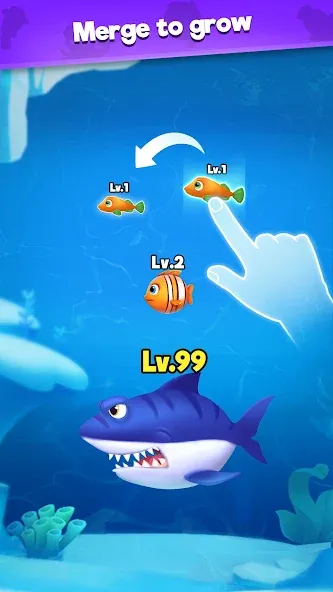 Fish Go.io - Be the fish king  [МОД Много денег] Screenshot 3