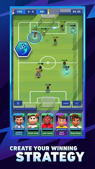 AFK Football: RPG Soccer Games  [МОД Бесконечные деньги] Screenshot 1