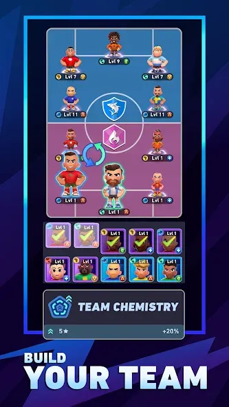 AFK Football: RPG Soccer Games  [МОД Бесконечные деньги] Screenshot 3