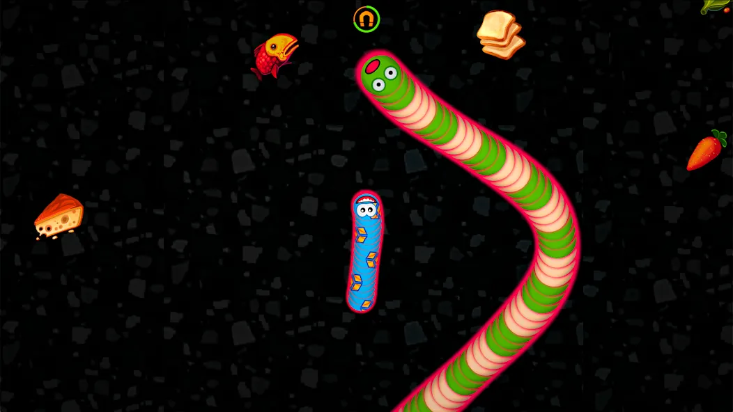 Worms Zone .io - Hungry Snake  [МОД Все открыто] Screenshot 5