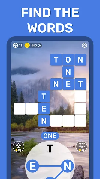 Word Search Puzzle Game  [МОД Бесконечные монеты] Screenshot 3