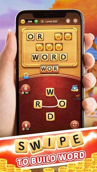 Word Connect (Ворд Коннект)  [МОД Много монет] Screenshot 1