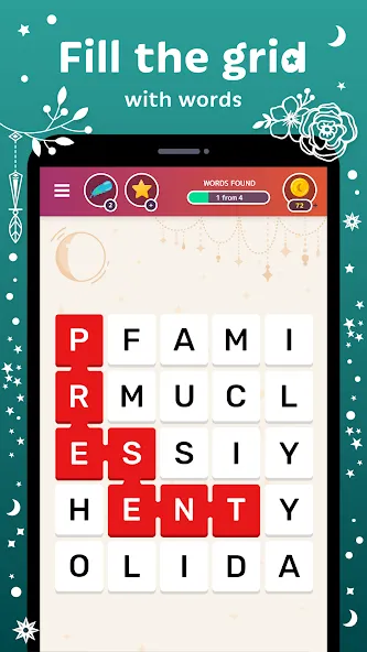 Word Catcher: Word Search  [МОД Menu] Screenshot 2