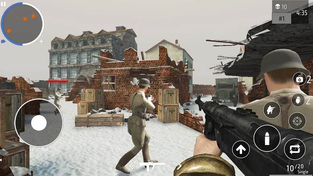 World War 2 Shooter offline (Мировая война 2 Стрелок)  [МОД Много денег] Screenshot 5