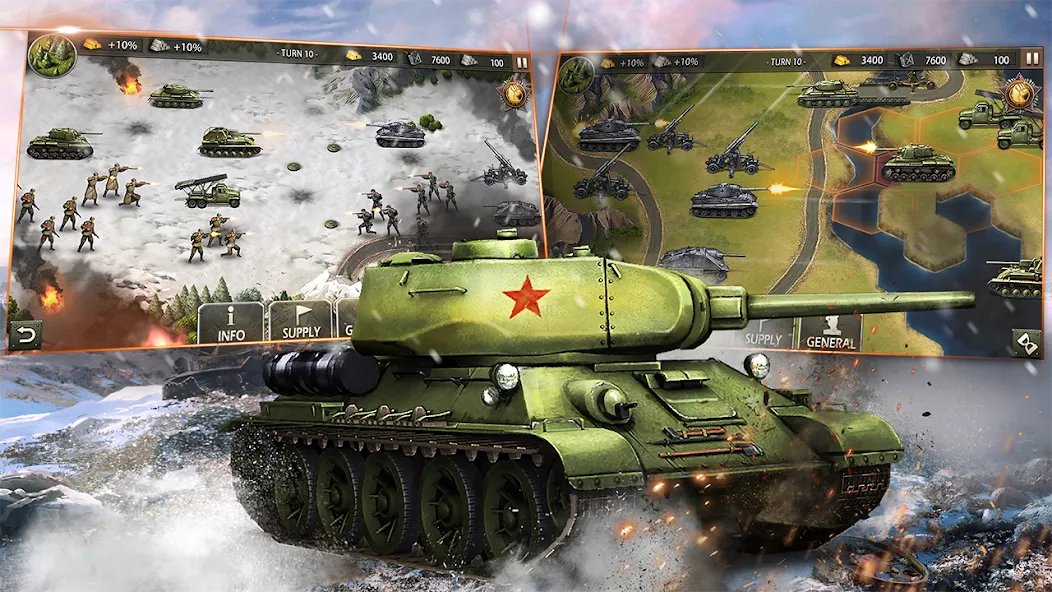 World War 2:WW2 Strategy Games (Вторая мировая война)  [МОД Unlimited Money] Screenshot 4