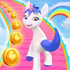 Скачать взлом Unicorn Kingdom: Running Games (Юникорн Кингдом)  [МОД Mega Pack] на Андроид