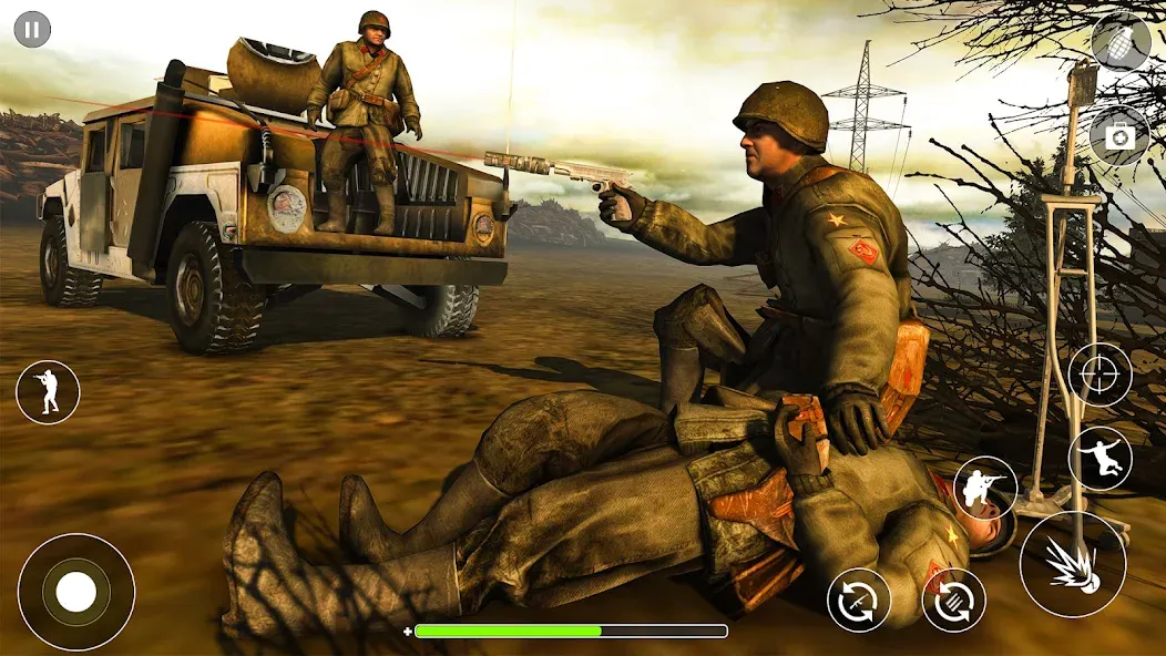 WW2 Survival Shooter :Gun fire (Вторая Мировая Война  )  [МОД Unlocked] Screenshot 3