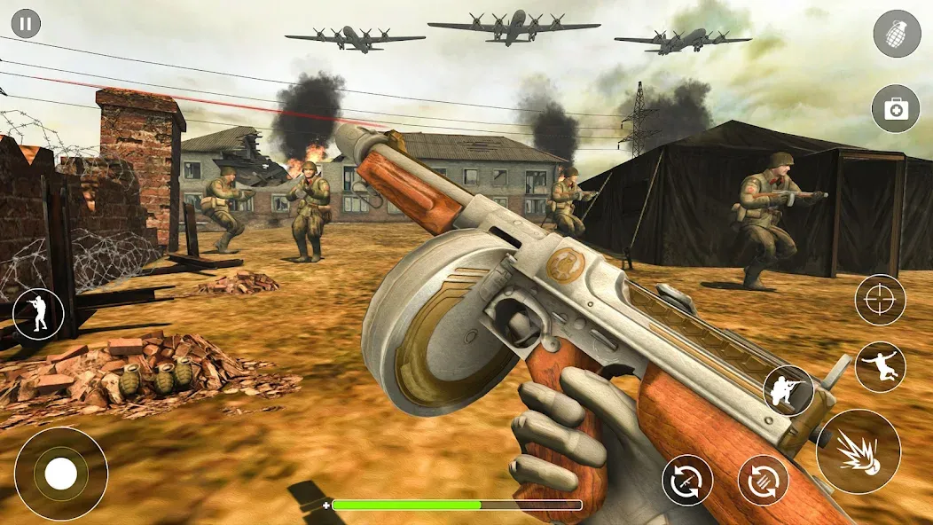 WW2 Survival Shooter :Gun fire (Вторая Мировая Война  )  [МОД Unlocked] Screenshot 4