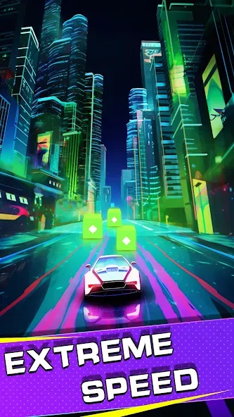 Beat Racing:Car&Music game (Бит Кар Гонки игра музыки )  [МОД Бесконечные монеты] Screenshot 3