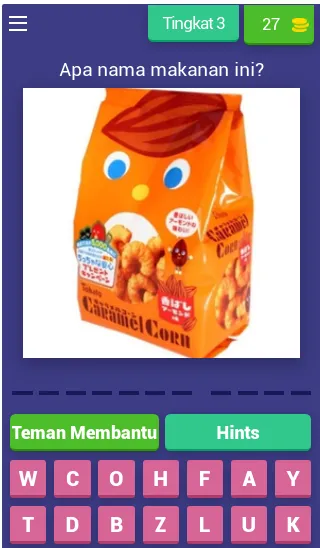 Tebak Makanan Ringan Indonesia (Гаме маканан Ринган)  [МОД Бесконечные деньги] Screenshot 4