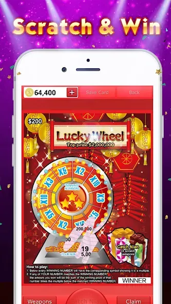 Lottery Scratch Off - Mahjong  [МОД Все открыто] Screenshot 5