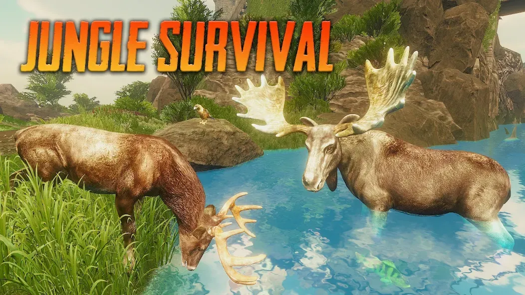 The Moose - Animal Simulator (Зе Мус)  [МОД Menu] Screenshot 1