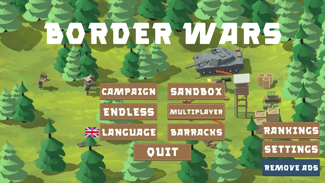 Border Wars: Army Simulator  [МОД Много монет] Screenshot 1