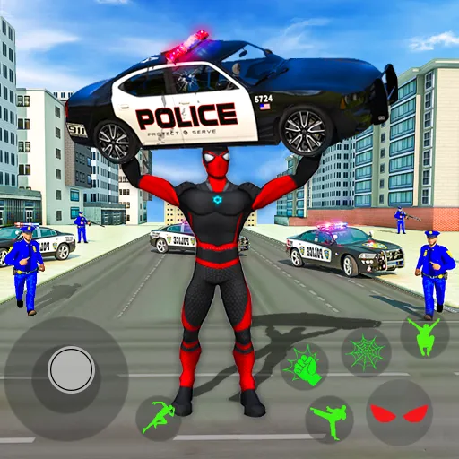 Spider Miami Rope Hero Ninja  [МОД Много монет] Screenshot 1