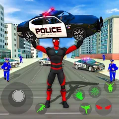 Скачать взлом Spider Miami Rope Hero Ninja [МОД Много монет] на Андроид