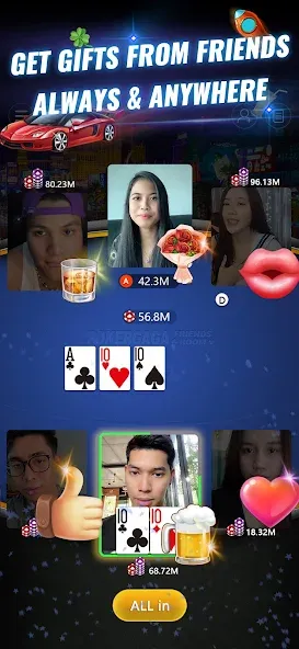 PokerGaga: Texas Holdem Live (ПокерГага)  [МОД Unlimited Money] Screenshot 2