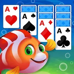 Скачать взлом Solitaire Fish Klondike Card (Солитер Карточная игра Клондайк Фиш)  [МОД Mega Pack] на Андроид