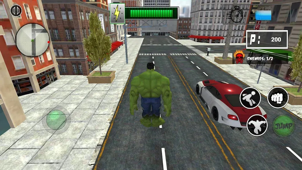 Monster Superhero: Green Fight  [МОД Unlocked] Screenshot 2