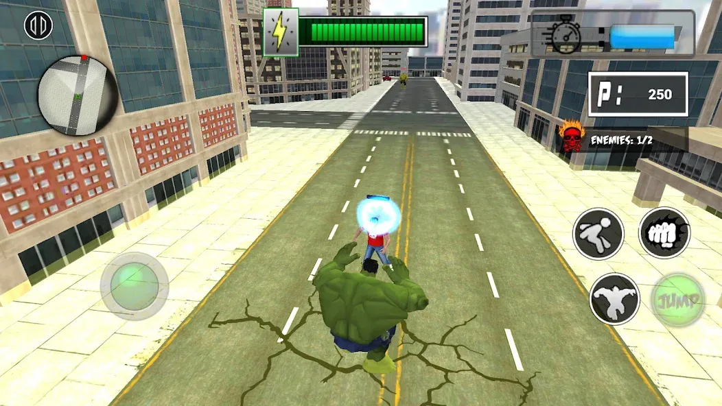 Monster Superhero: Green Fight  [МОД Unlocked] Screenshot 3