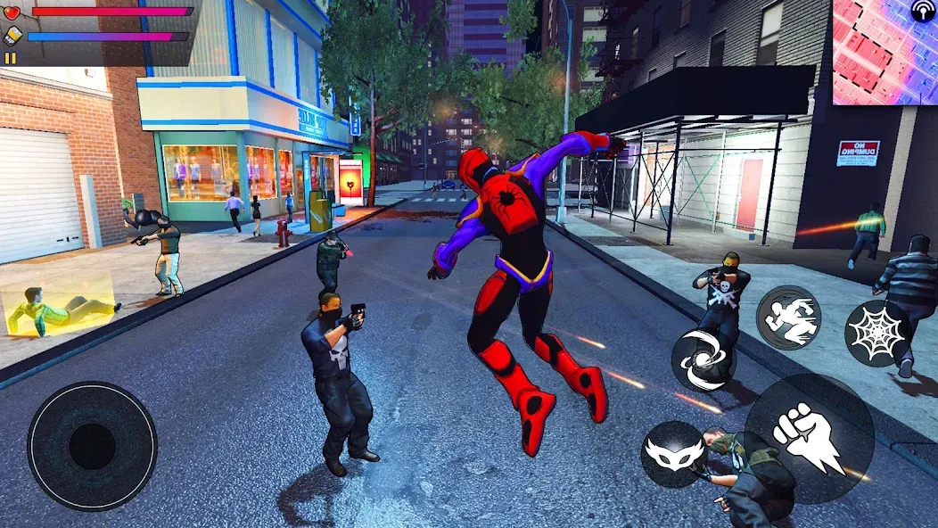 Spider Hero:Super City Hero (пайдер Хиро)  [МОД Много монет] Screenshot 3