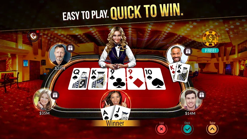 Zynga Poker ™ – Texas Holdem (Зинга Покер)  [МОД Много денег] Screenshot 1