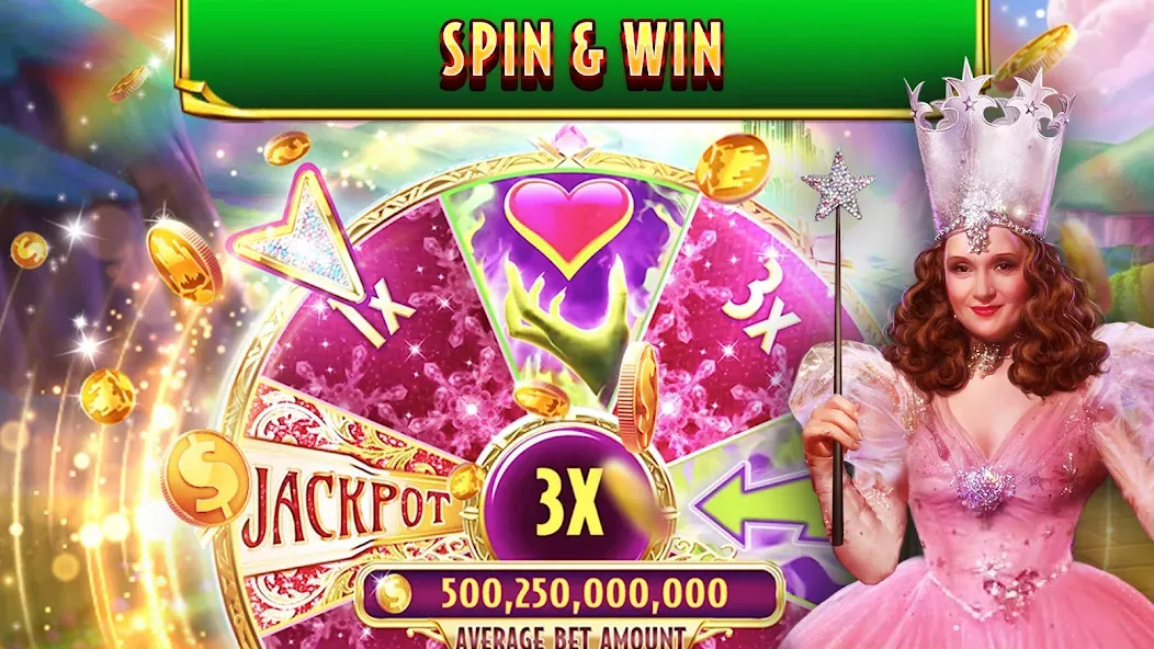 Wizard of Oz Slots Games (Волшебник из страны Оз игровой автомат)  [МОД Много монет] Screenshot 4