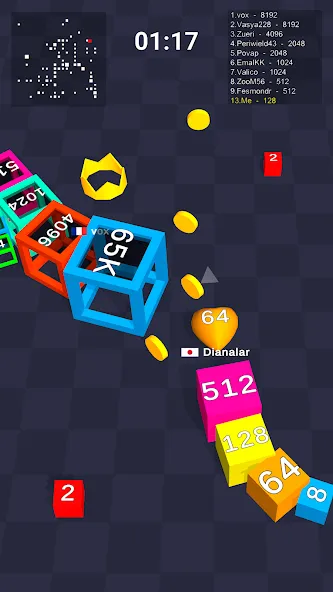 Cube Arena 2048: Merge Numbers  [МОД Все открыто] Screenshot 5