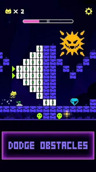Underground Race - Arcade Game (Ритм Дэш)  [МОД Много денег] Screenshot 1