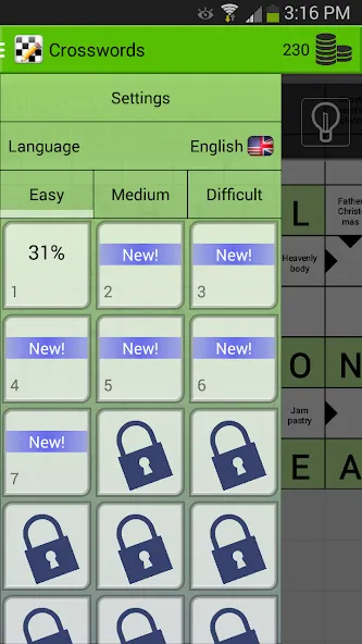 Crosswords  [МОД Бесконечные монеты] Screenshot 2