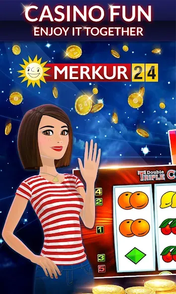 Merkur24 – Slots & Casino (Меркур24 Казино)  [МОД Бесконечные деньги] Screenshot 1