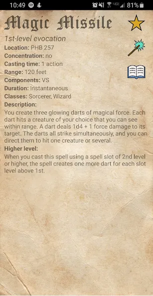 D&D Spellbook 5e  [МОД Много денег] Screenshot 4