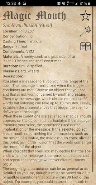 D&D Spellbook 5e  [МОД Много денег] Screenshot 5