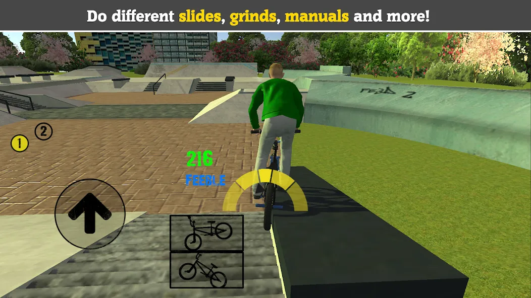 BMX FE3D 2 (БМХ ФЭ3Д 2)  [МОД Бесконечные деньги] Screenshot 1