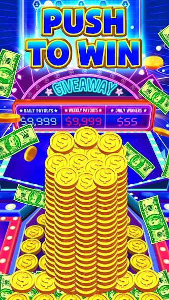 Cash Carnival Coin Pusher Game (Кэш Карнавал Монетный Толкатель Игра)  [МОД Меню] Screenshot 2