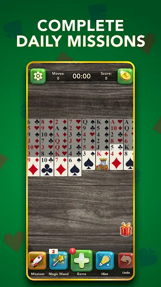 FreeCell Classic Card Game (ФриСел Классическая карточная игра)  [МОД Много денег] Screenshot 4