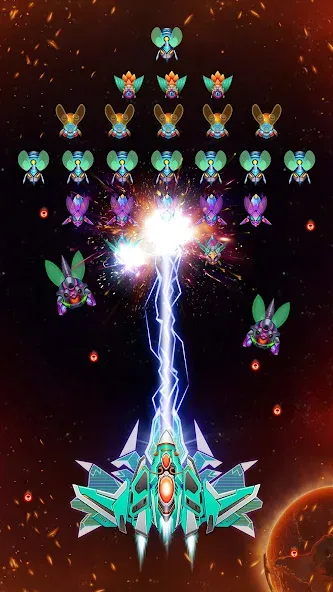 Galaxy Attack - Alien Shooter (Гэлэкси аттак)  [МОД Бесконечные деньги] Screenshot 1