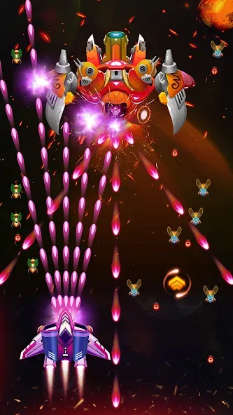 Galaxy Attack - Alien Shooter (Гэлэкси аттак)  [МОД Бесконечные деньги] Screenshot 2