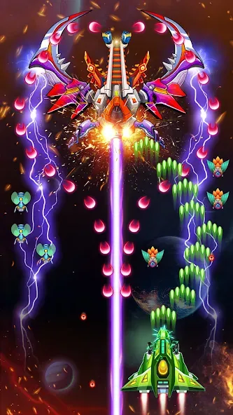 Galaxy Attack - Alien Shooter (Гэлэкси аттак)  [МОД Бесконечные деньги] Screenshot 3