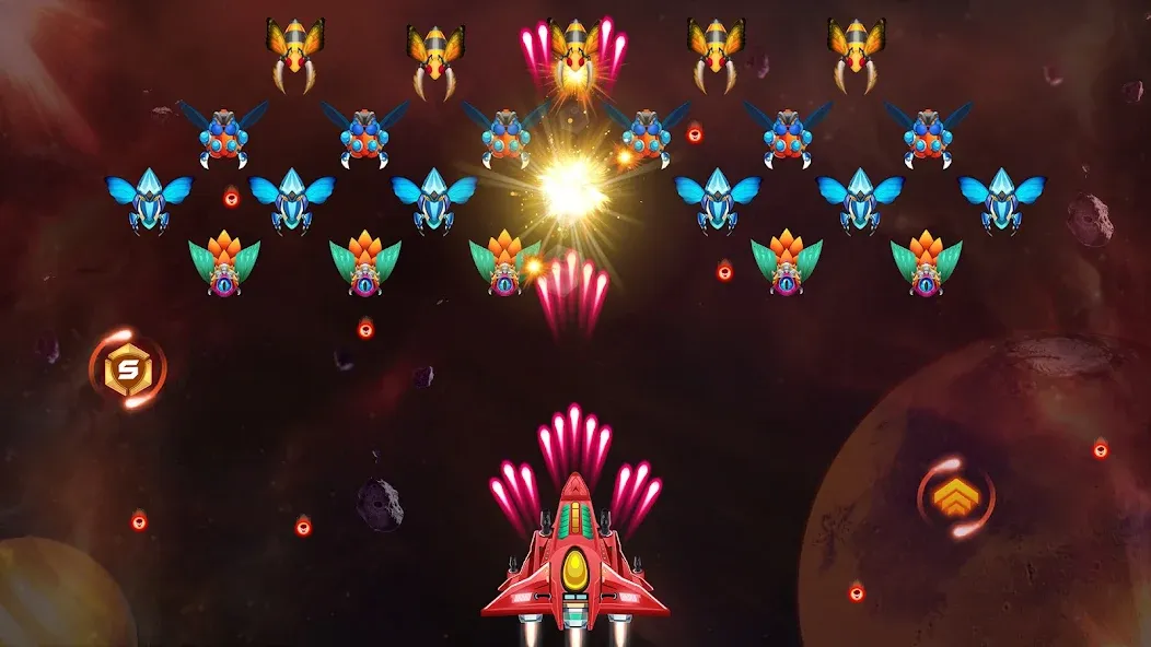 Galaxy Attack - Alien Shooter (Гэлэкси аттак)  [МОД Бесконечные деньги] Screenshot 5