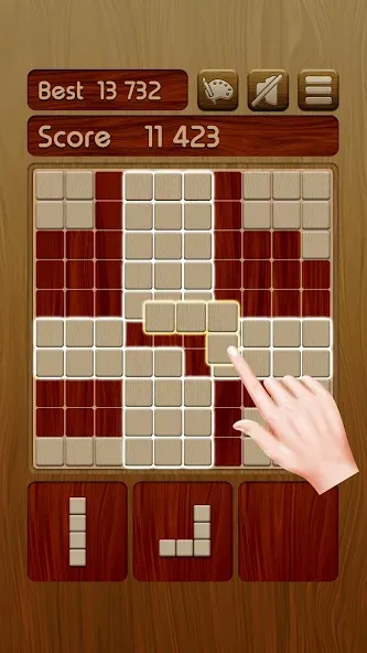 Woody Block Puzzle ® (Вуди блок пазл)  [МОД Много монет] Screenshot 1