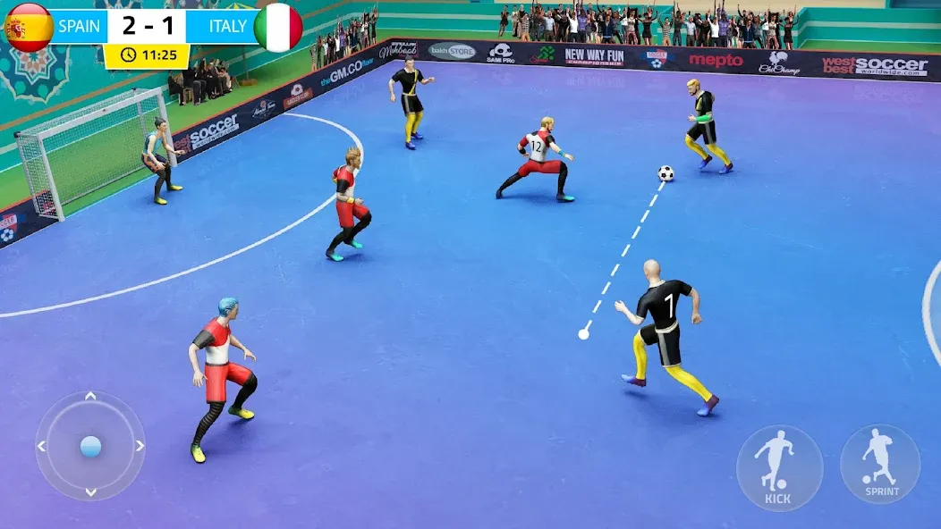 Indoor Futsal: Football Games (Индор Футзал)  [МОД Бесконечные деньги] Screenshot 1