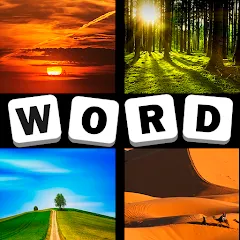 Скачать взлом 4 Pics 1 Word Quiz Game  [МОД Бесконечные деньги] на Андроид