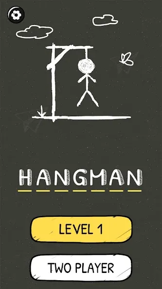 Hangman Words:Two Player Games  [МОД Бесконечные монеты] Screenshot 2