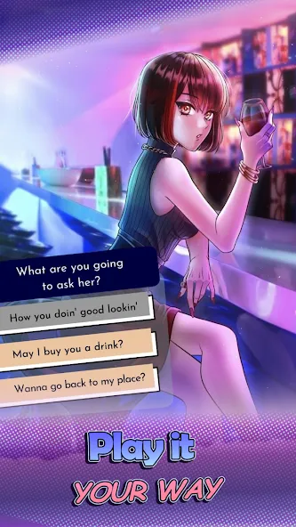 HaremKing - Waifu Dating Sim (ХаремКинг)  [МОД Mega Pack] Screenshot 1